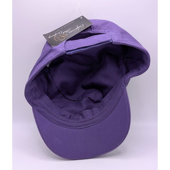 California Hat Co Women's Purple Military Hat Gems Jeweled Bling Colorful Cap - Picture 4 of 5